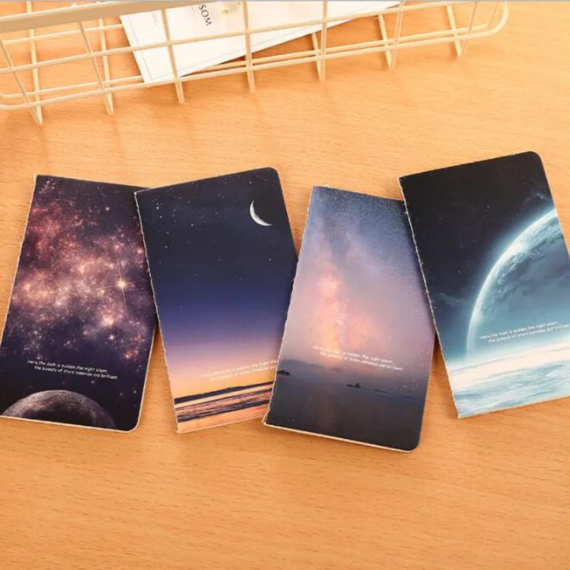 

4Pcs Portable Notepad New Aesthetic 80K Notebook Kawaii Outdoor Mini Planner Material Escolar School Supplies