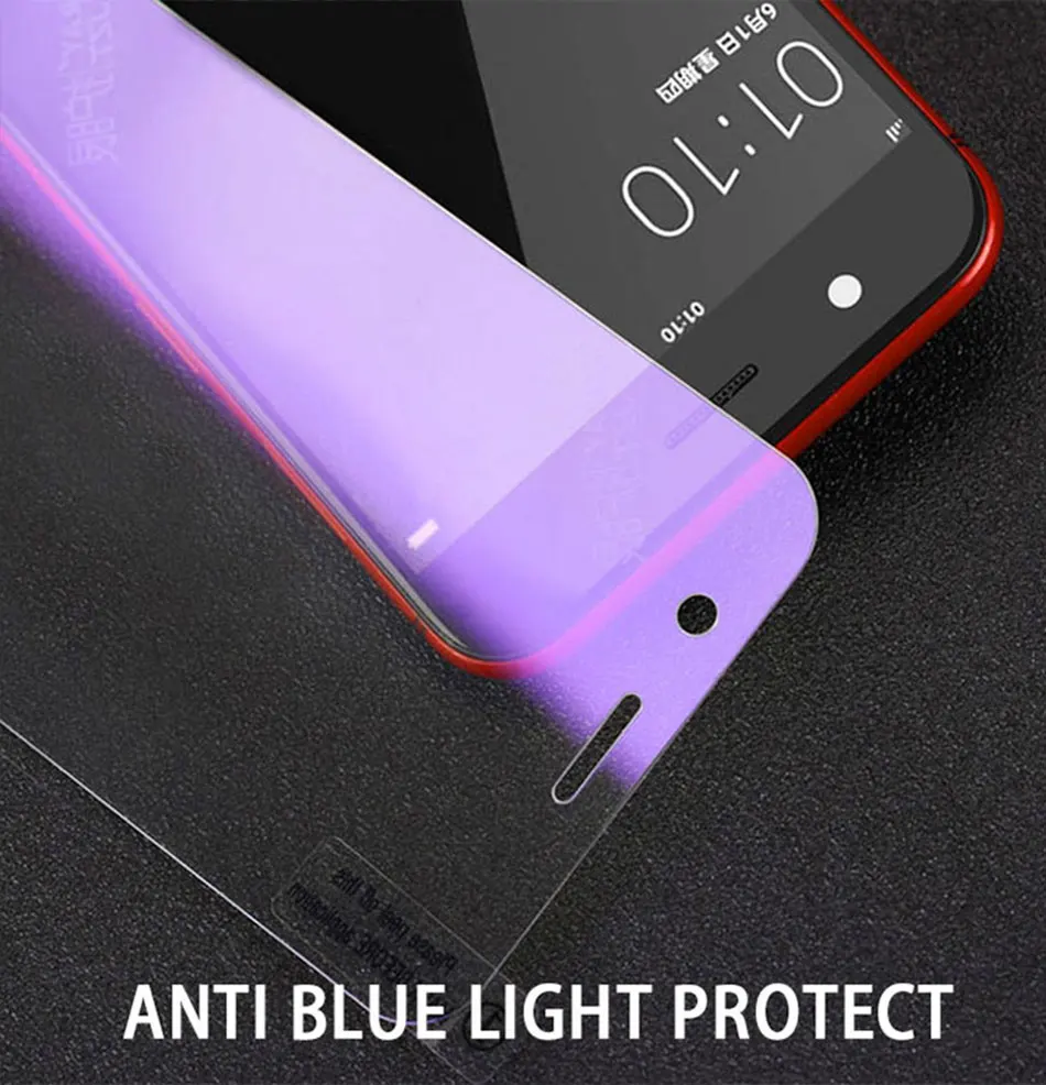 5 шт./лот 9H закаленное стекло для Xiaomi Redmi 6A S2 6 Pro Plus 5A 4X 4A Note 4 защита экрана от синего