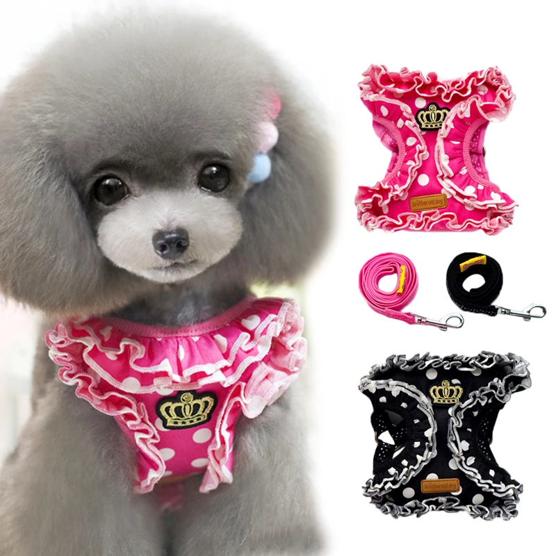 Поводок для маленьких щенков регулируемый поводок розового цвета прогулок с