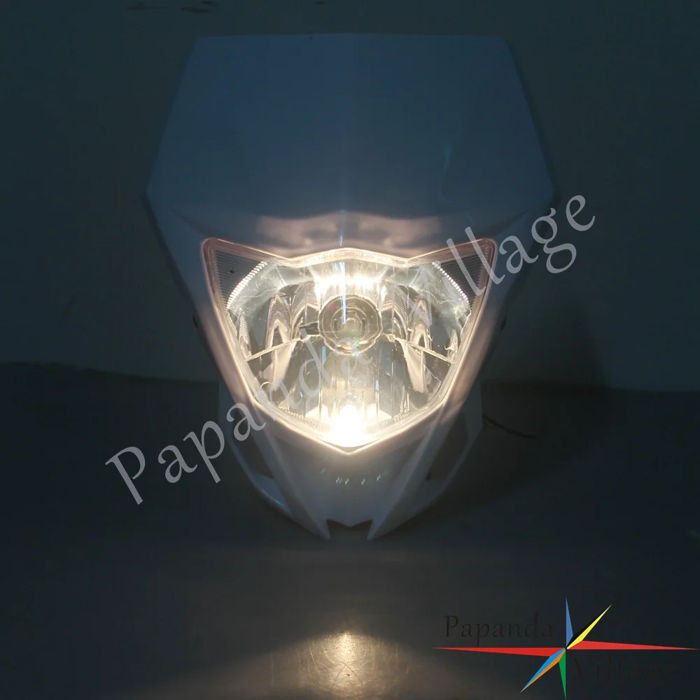 12V 35W Мотокросс Байк задний фонарь для Yamaha WR250F WR450F KAWASAKI KLX KX 250 450 2012- белый головной обтекатель