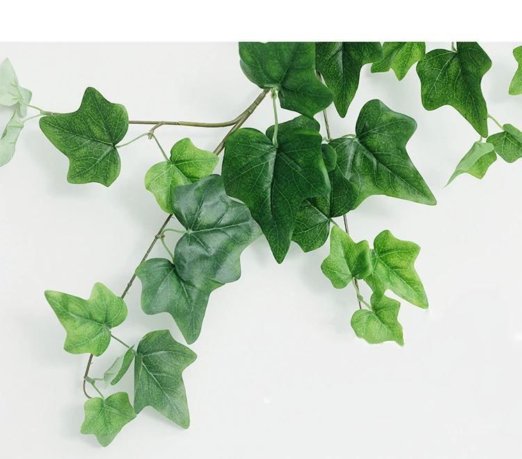 Artificial Ivy Leaf Eucalyptus Leaves Home Decor Wedding Decoration Plants Plastic Green Long Vine Fake Foliage Handmade 180cm