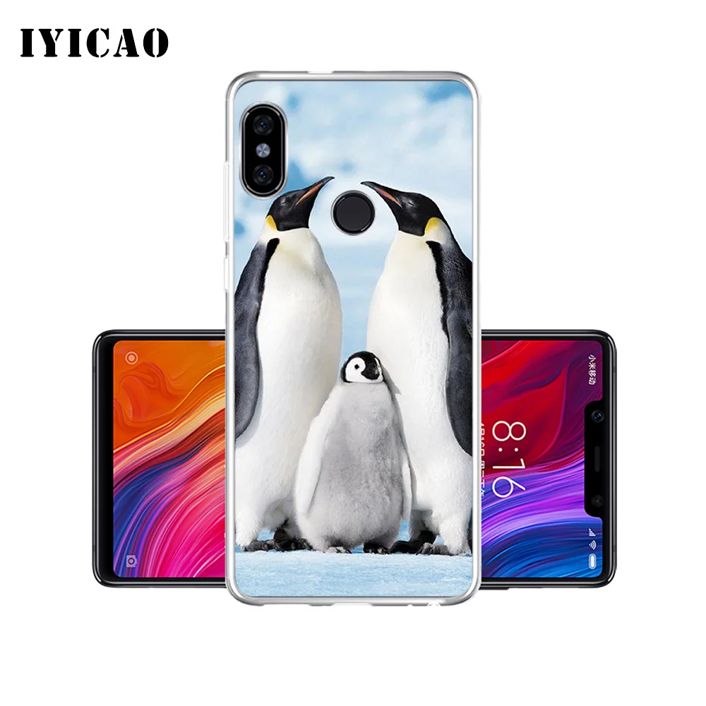 Мягкий силиконовый чехол для телефона IYICAO с милыми животными пингвинами Xiaomi Redmi 4A