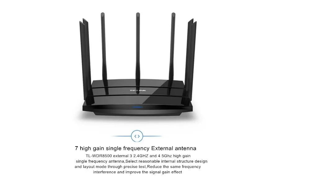 TP LINK TP-LINK WDR8500 Wifi маршрутизатор двухдиапазонный гигабитный порт 2200 Мбит/с высокоскоростной беспроводной маршрутизатор Wifi повторитель TL-WDR8500