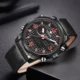 Men Watches Luxury Brand Men Leather Sports Watches Men's Quartz LED Digital Clock Waterproof Military Wrist Watch Free gift box Other Image