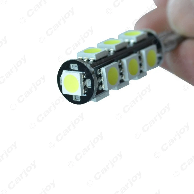 LEEWA 2 шт. автомобильные T10 194/168 клиновидные 13 SMD 5050 Светодиодные лампы CANBUS без
