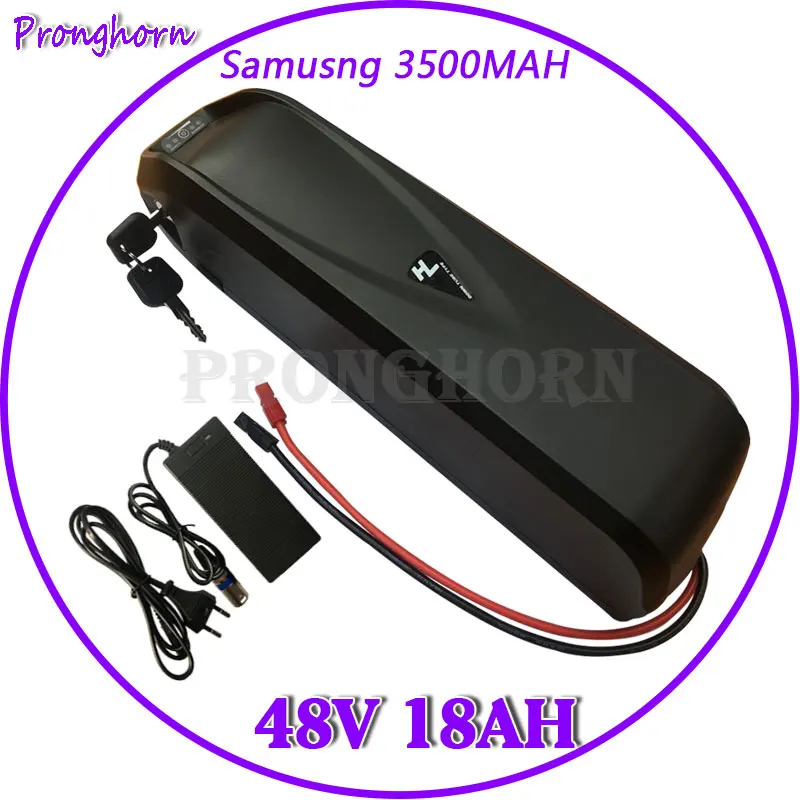 Hailong 48V 18Ah Ebike батарея для Samsung 3500MAH ячеек 1000W 18AH вниз трубка литиевая с 30A BMS + USB порт