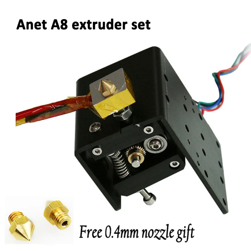Экструдер MK9 12 В 0,4 мм сопло 100 к Термистор для ANYCUBIC 3D принтеров Prusa I3 Makerbot/diy модели 1,75 мм обновление MK8