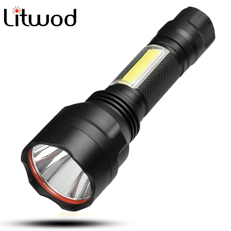Litwod z25 C8 COB светодиодный вспышка светильник 4000 люмен CREE XM L T6 + 5 режимов фонарь