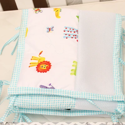 Дешевая хлопковая детская кроватка бампер Комплект Детская кровать постельные