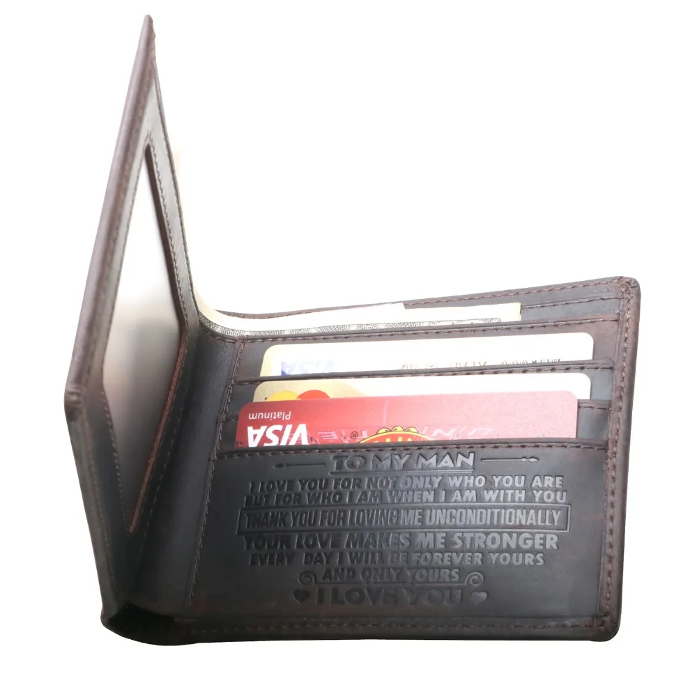 2019 для мужчин минималистский 100% кожаные кошельки гравировкой тонкие вашего