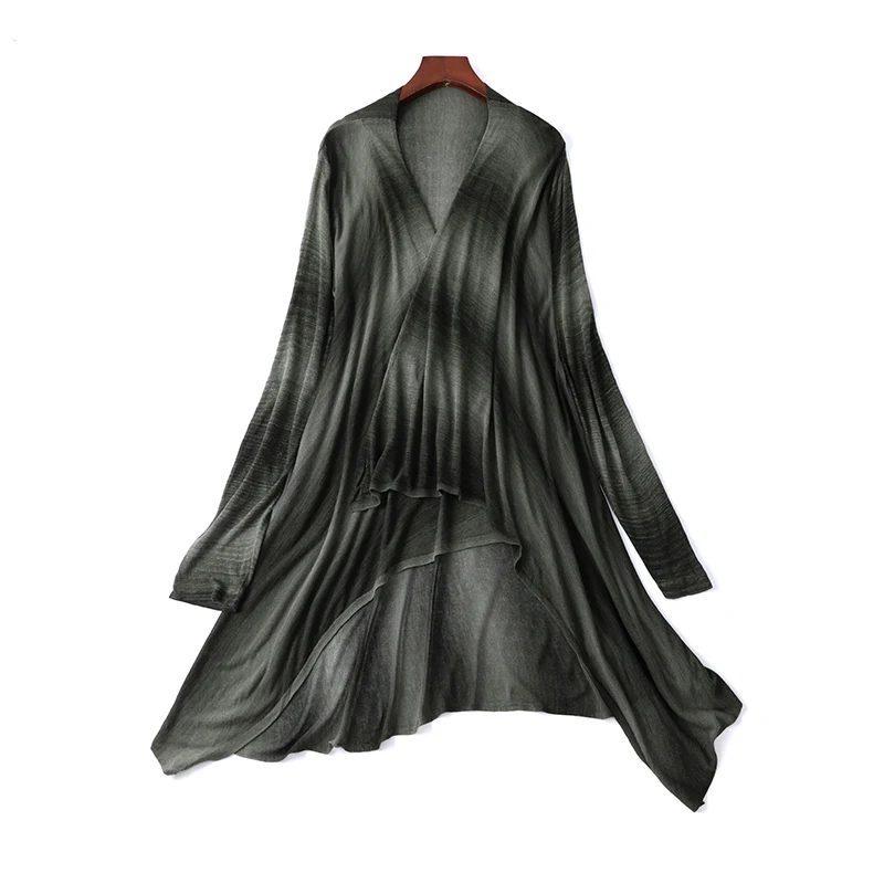 Летний женский тонкий свитер кардиган Свитер большого размера Платок Длинный