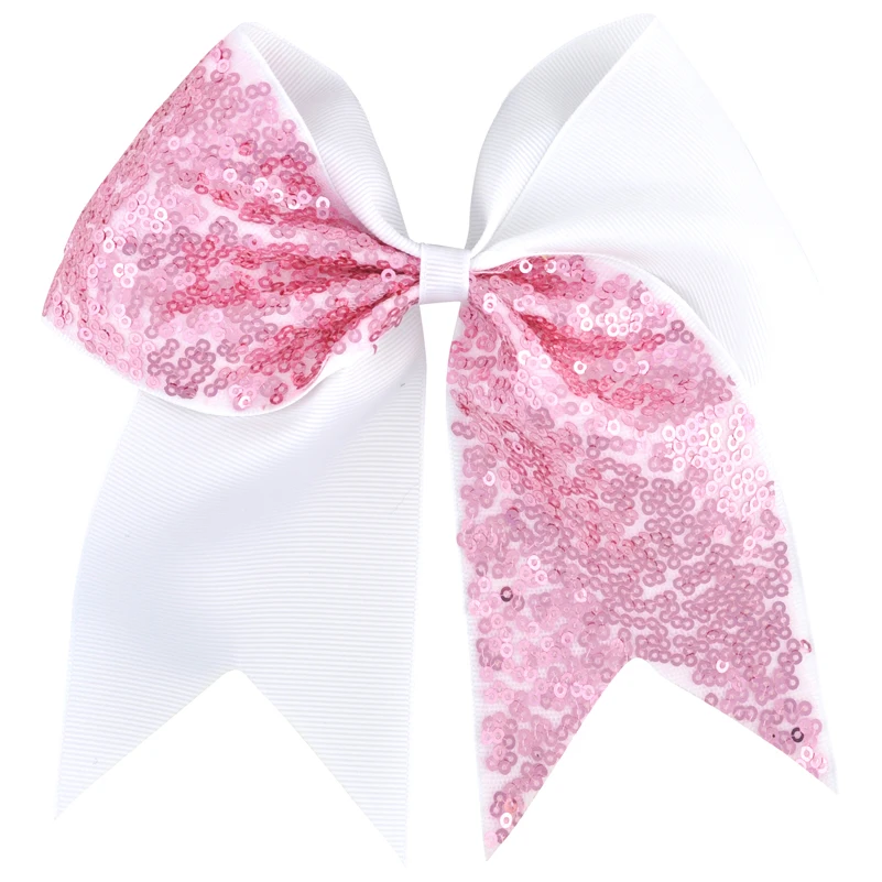 7 дюймовая лента Cheer заколки бантики для волос девушек Женская Ретро заколка