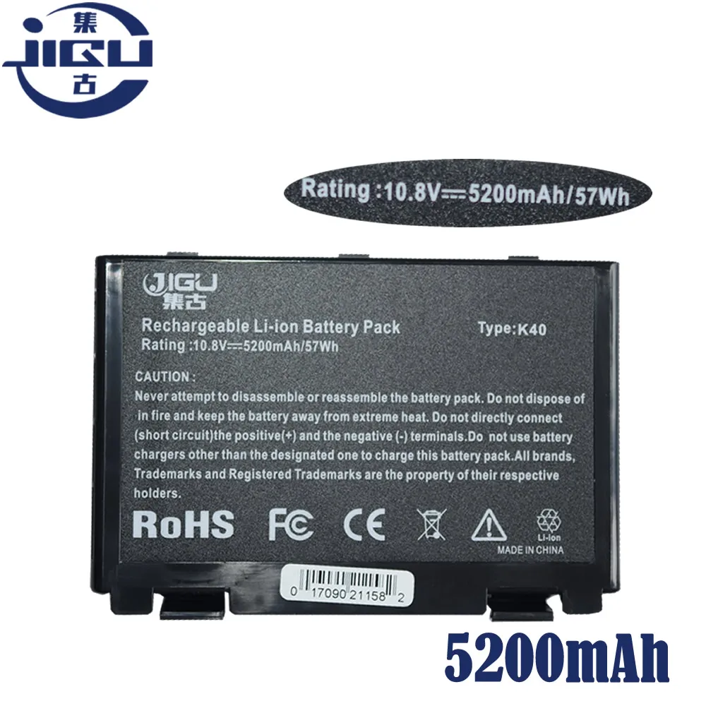 Новый аккумулятор JIGU для ноутбуков ASUS L0690L6 K40af K50in F52 K40in K50C K50IJ K40E K40IJ X66IC PR079 X70A PR088