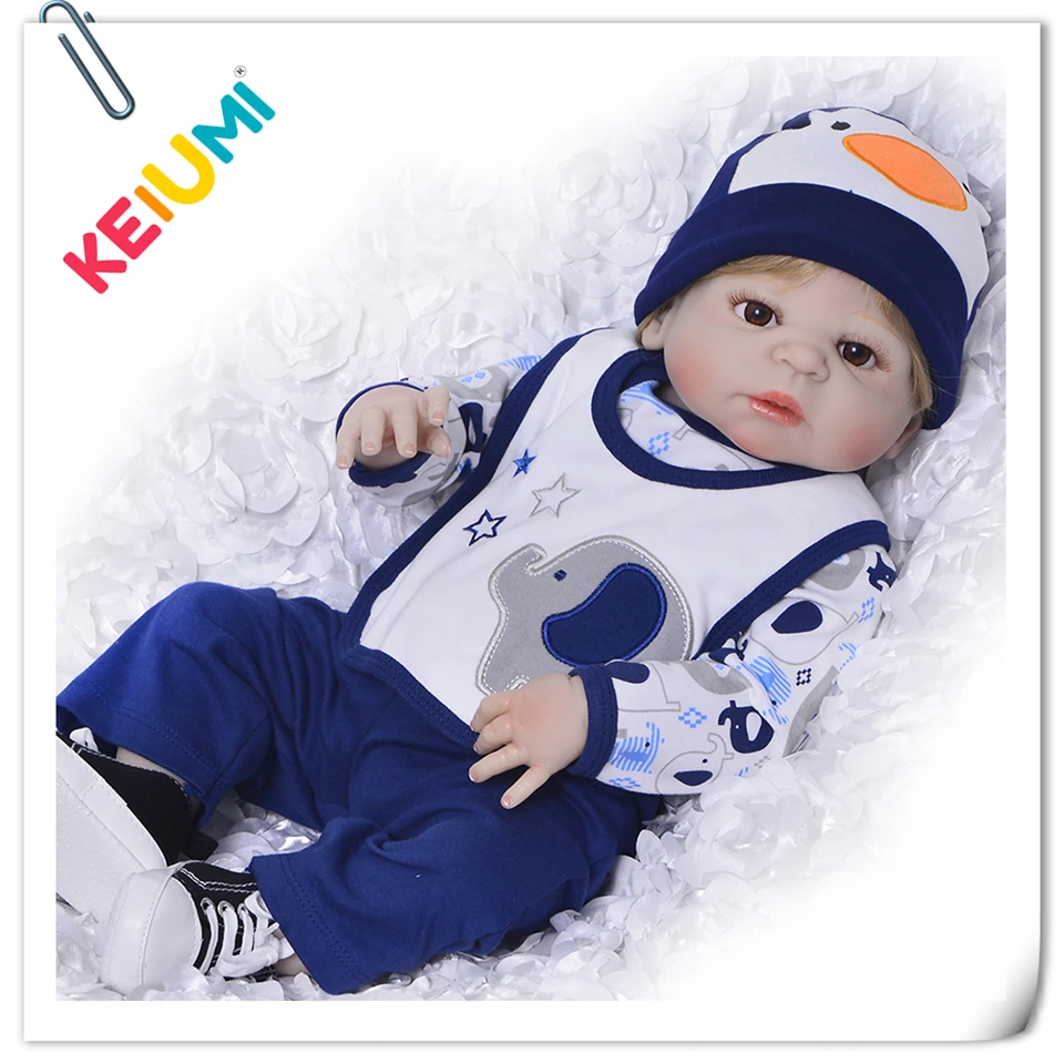 23 дюймов реалистичный ребенок реборн полный корпус силиконовые виниловые Reborn