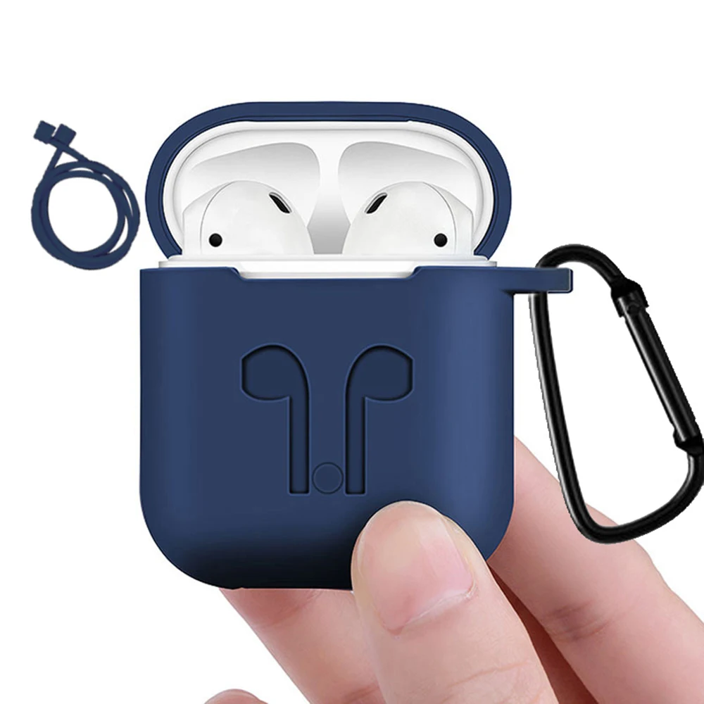 Силиконовый Bluetooth беспроводной чехол для наушников i10 tws защитный Аксессуары Apple