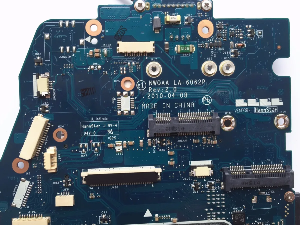 Высококачественная материнская плата K000109860 для ноутбука Toshiba Satellite A665 NWQAA LA-6062P