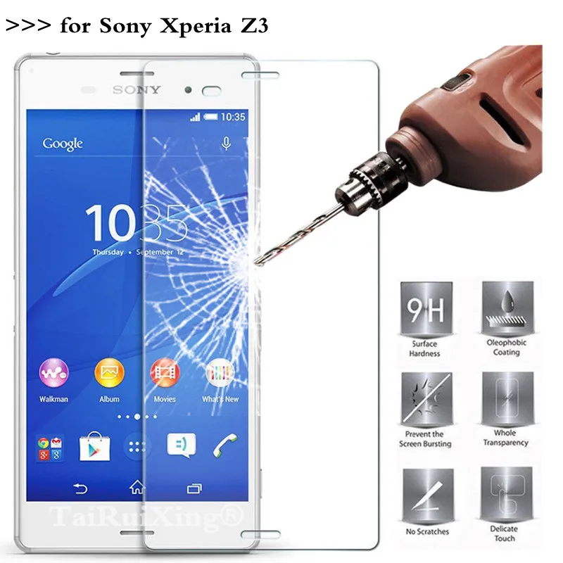 2.5D 0 26 мм 9H закаленное стекло Защита экрана для Sony Z3 D6603 D6643 усиленная Защитная