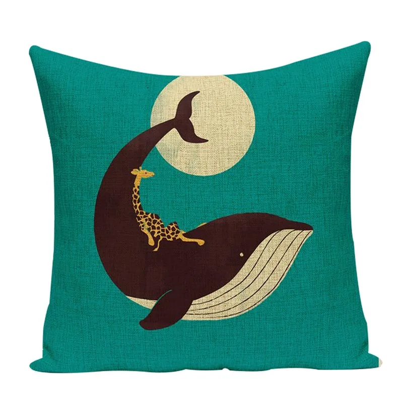Декор для дома в океане декоративная Милая наволочка с рисунком рыбы новейшая