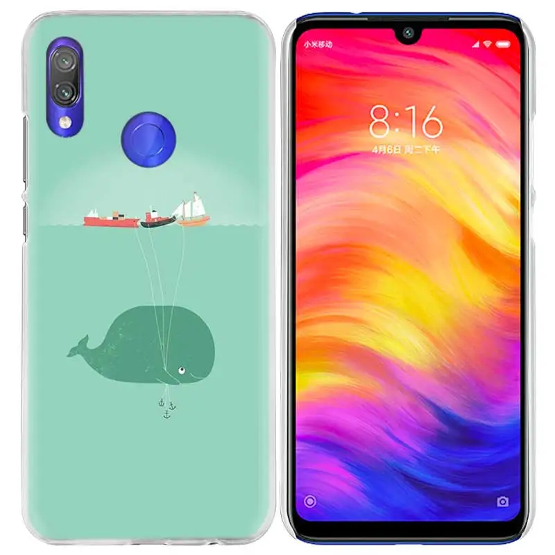 Чехол с забавным Китом для Xiao mi Red mi Go Note 7 6 6A Pro S2 5 5A 4X mi A1 A2 9 mi x 3 5G 8 lite Play F1 твердый PC Kawai чехол для телефона