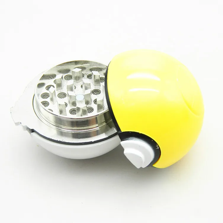 1 шт. Новая мода 3 слоя Pokeball дробилка Pokemon шар 5 цветов сплав цинка специй аксессуар