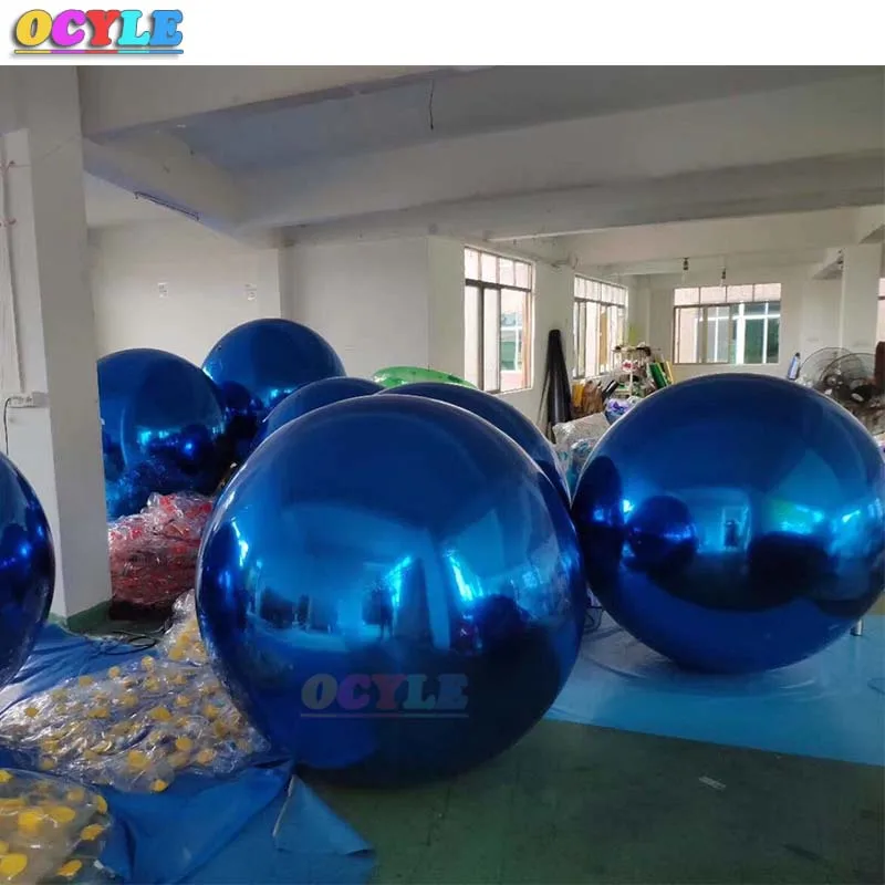 OCYLE гигантский надувной зеркальный шар для украшения ПВХ надувной шар с рождественским орнаментом рекламный надувной зеркальный