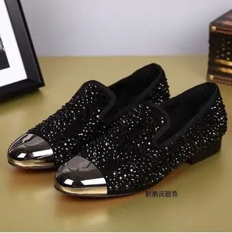 Горячий Красный черный Кристалл Шпильки shoesRhinestone Весна/Осень Скольжения На