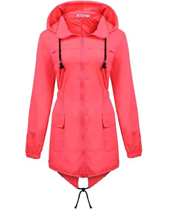 Женская легкая водонепроницаемая Повседневная куртка с капюшоном|jacket women casual|casual
