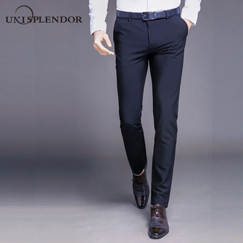 Брюки мужские прямые повседневные классические Стрейчевые штаны весна-лето YN10498