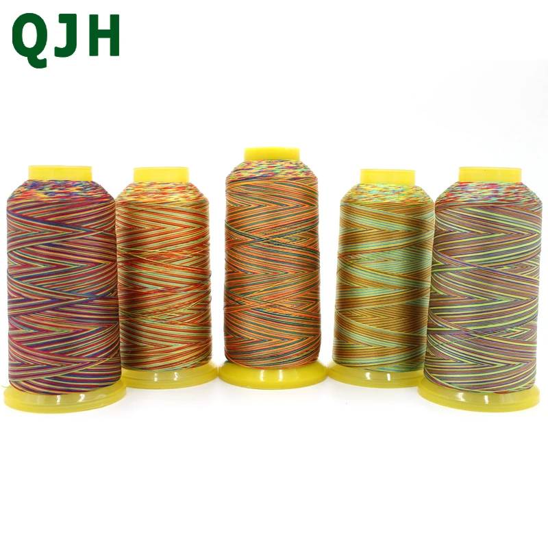 Высокопрочная цветная полиэфирная нить 150D швейная высокой яркости сделай сам
