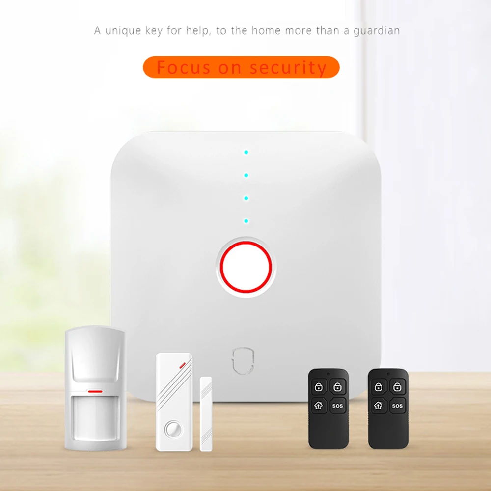 (1 комплект) умный WIFI Набор для домашней охранной сигнализации Поддержка
