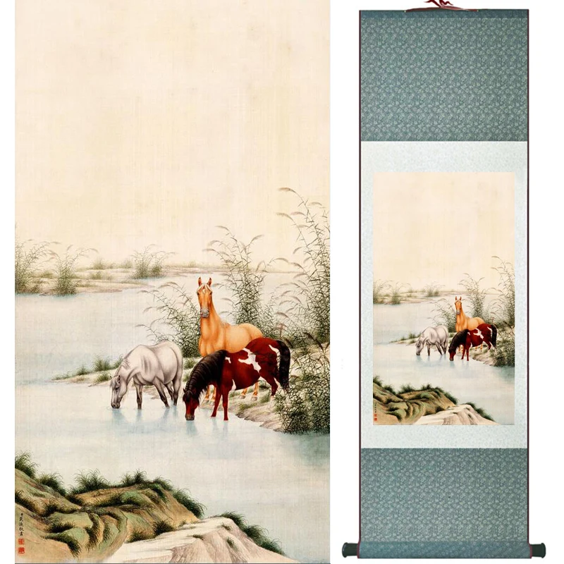 

Horse art painting Top quality traditional Chinese Art Painting Home Office Decoration Chinese painting LTW2017112706