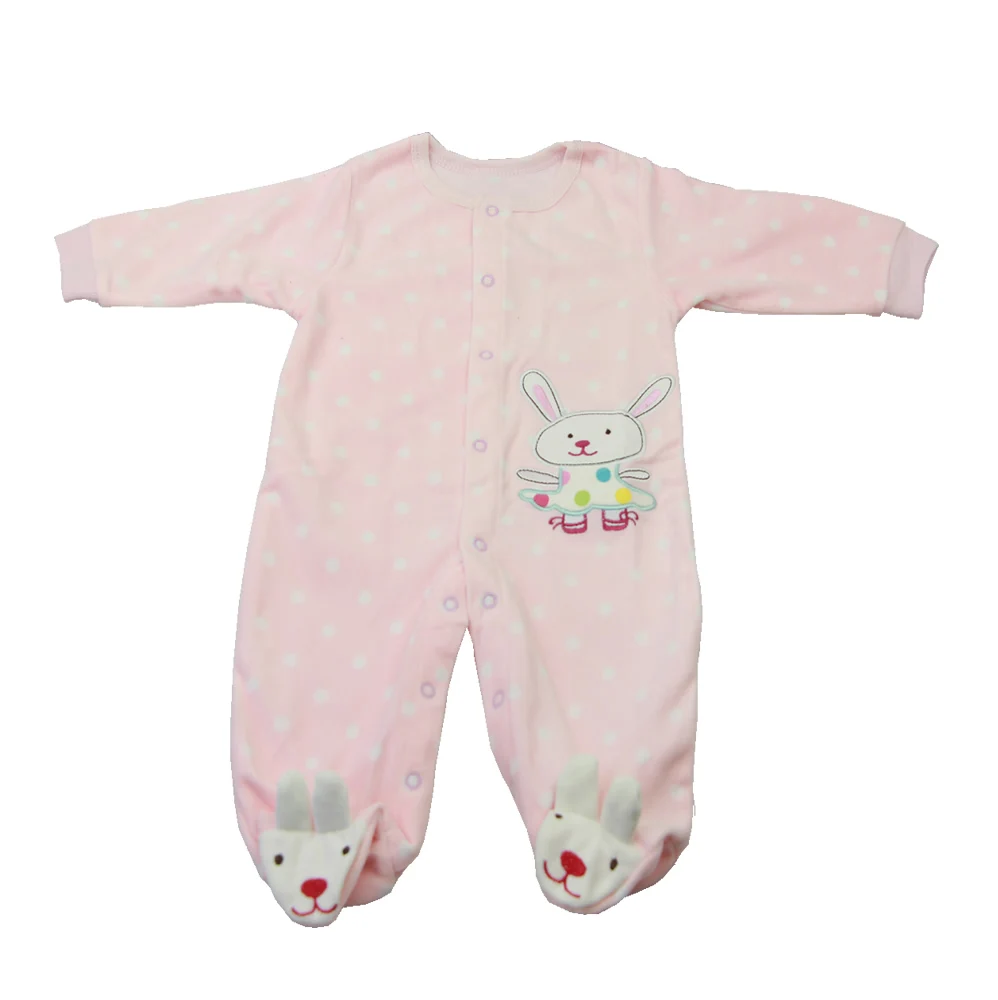 KEIUMI модная 22 23 дюймовая Одежда для куклы Reborn розовый комбинезон с кроликом