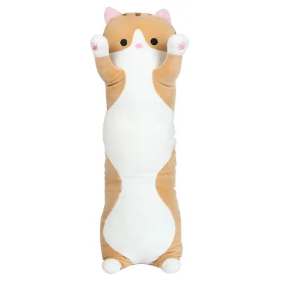 Кошка Спящая Подушка длинная подушка милая кукла девочка плюшевая игрушка