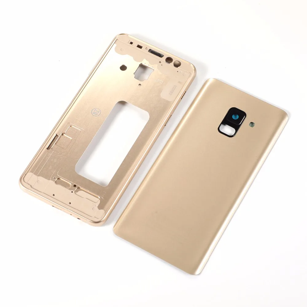 Для Samsung Galaxy A8 2018 A530 A530F SM A530DS корпус металлический средняя рамка + стеклянная