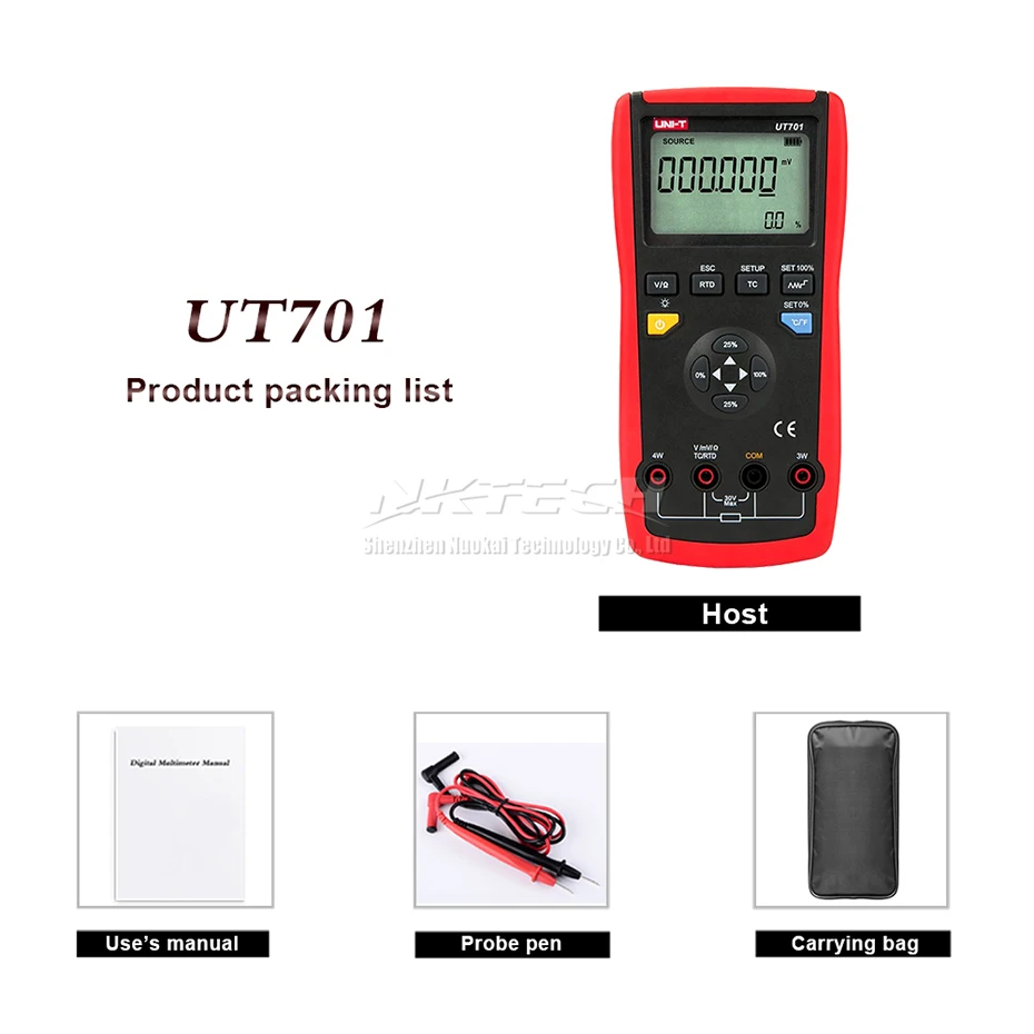 UNI T UT701 однофункциональный калибровщик температуры высокой