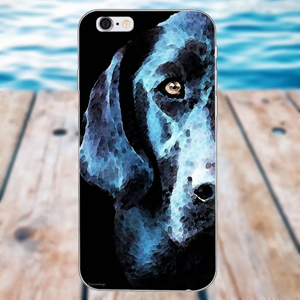 Чехлы из ТПУ кожи Капа для Apple IPhone X 4 4S 5 5C SE, 6, 6 S, 7, 8 Plus Galaxy большое ядро II рrime alрha Красочные Щенок питбуль-терьера Gog - Цвет: as picture