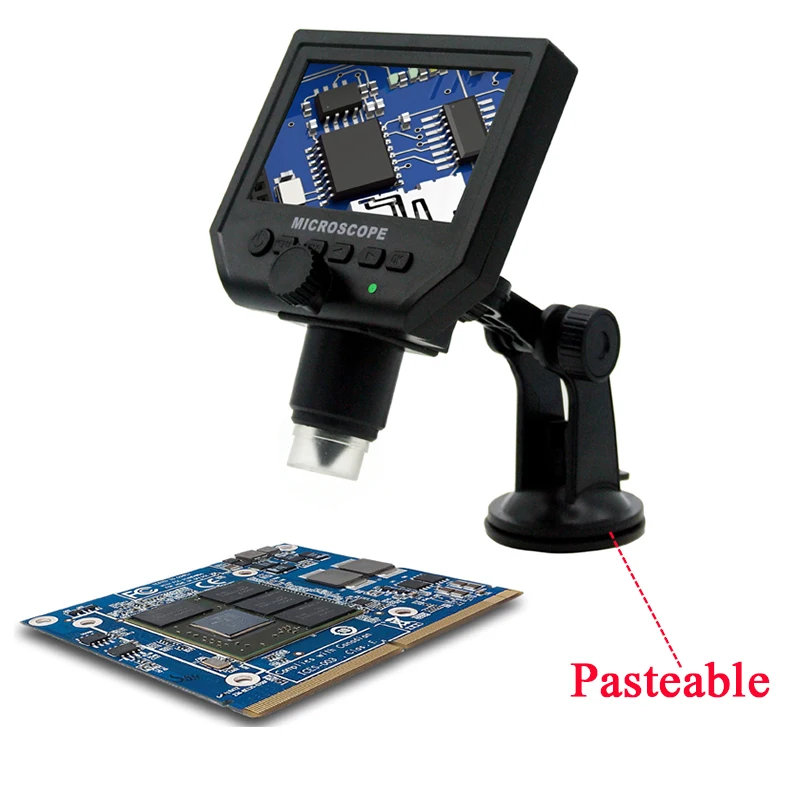 1 600x 3.6MP цифровой электронный микроскоп Портативный 8 светодиодный vga с 4 3 &quotPcb