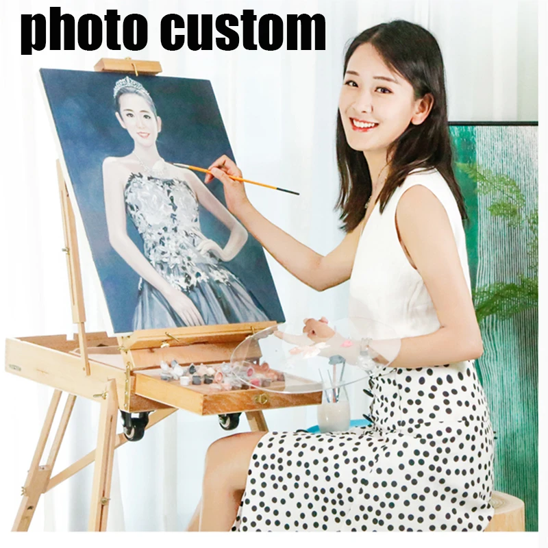 Фото Индивидуальные картины по номеру таможня DIY картина маслом номерам рисунок