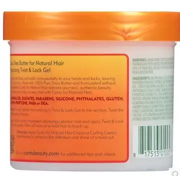 Cantu масло ши натуральный увлажняющий гель для волос Twist & Lock/370 г|she gel|gel geltwist hair |