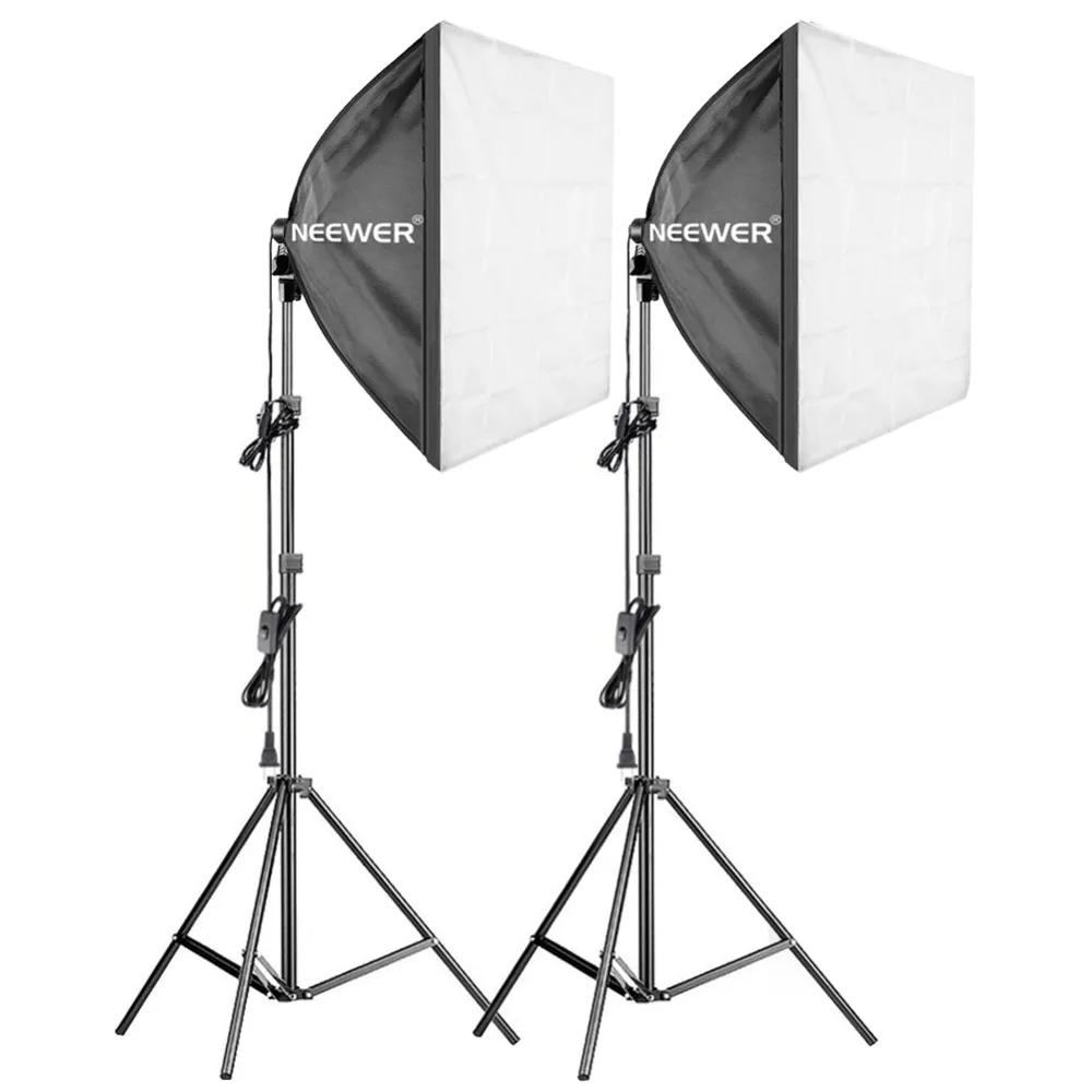 Neewer 600 Вт Профессиональный софтбокс для фотосъемки светильник 3 упаковки 24x24