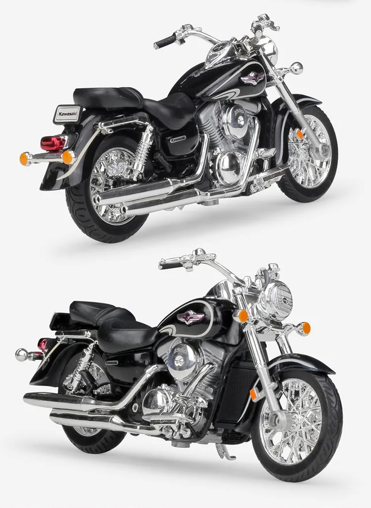 WELLY 1/18 масштабная модель мотоцикла игрушки Kawasaki Vulcan 1500 литая под давлением