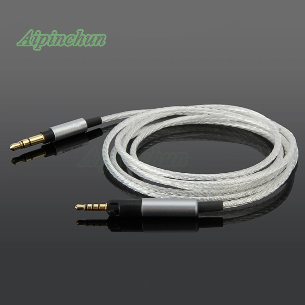 Aipinchun 3.5mm to 2.5mm Headset Replacement Audio Silver-Plated Cable Cord For Sennheiser Headphone HD598 HD595 HD558 HD518