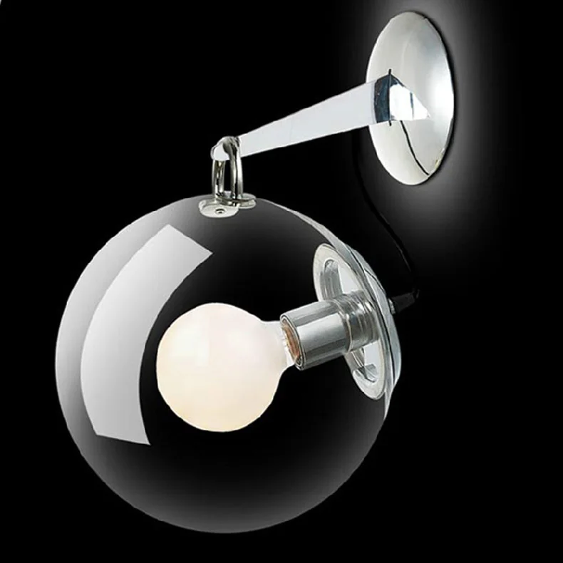 Прихожая 1 шт прозрачный стеклянный шар настенный светильник Ретро промышленное