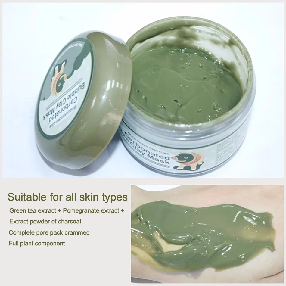 BIOAQUA Carbonated Bubble Clay Face Mask Nutrition Repair Cream Hydrating and Moisturizing Skin Care Whitening Facial | Красота и