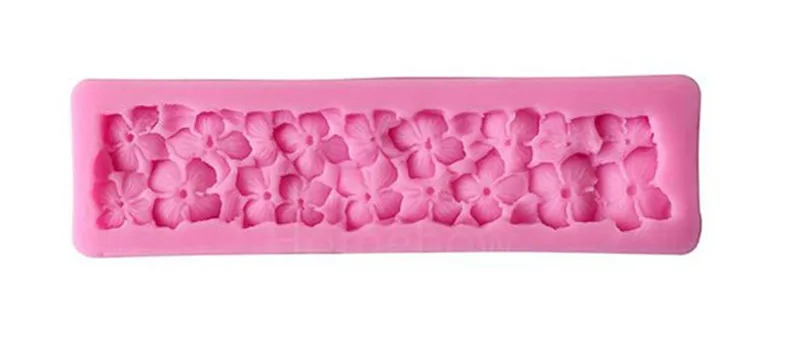 Новейшая длинная полоса лепесток цветок силиконовая форма для торта 3D SugarCraft