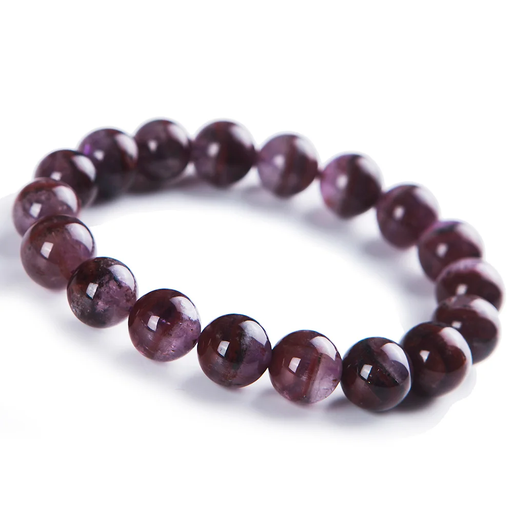 

Натуральный фиолетовый красный Auralite 23 мужские и женские Мощные 12 мм Канада круглые бусины браслеты рейки ааааа Прямая поставка