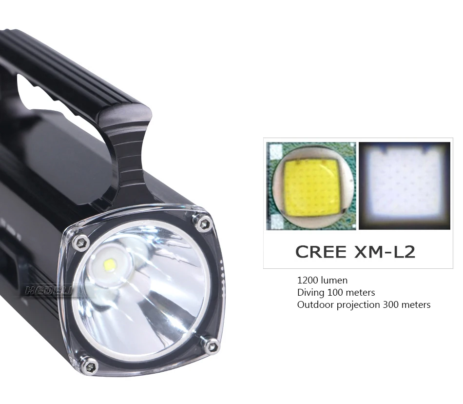 100 м подводный cree xm l2 фонарь для дайвинга светодиодный вспышка светильник перезаряжаемый встроенный аккумулятор светодиодный фонарик для дайвинга дисплей питания
