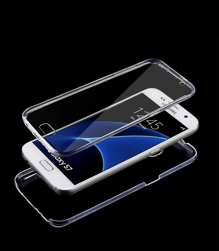 Прозрачный мягкий чехол из ТПУ на весь корпус для Samsung Galaxy S7 edge E5 E7 S6 S6edge plus G313H G355H