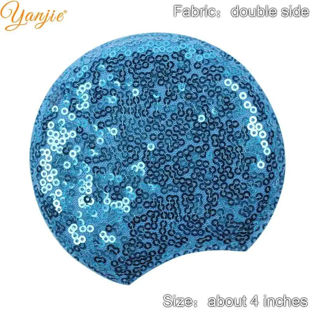 dark turquoise 1 пара 4 ''уши Минни-Маус шикарные DIY Детские аксессуары для волос головные уборы для девочек модные детские головные уборы повязки для женщин - Цвет: dark turquoise