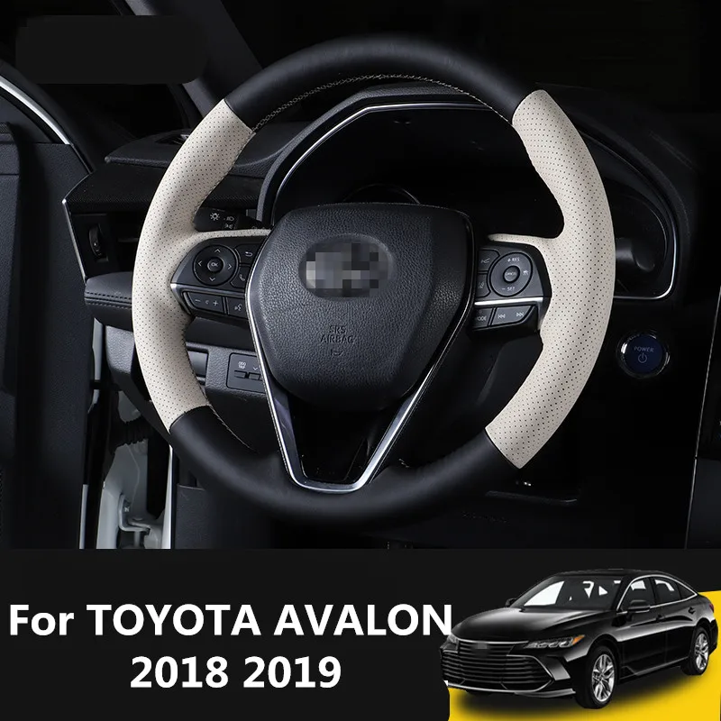 Кожаный чехол рулевого колеса автомобиля ручной работы для TOYOTA AVALON 2018 2019 |